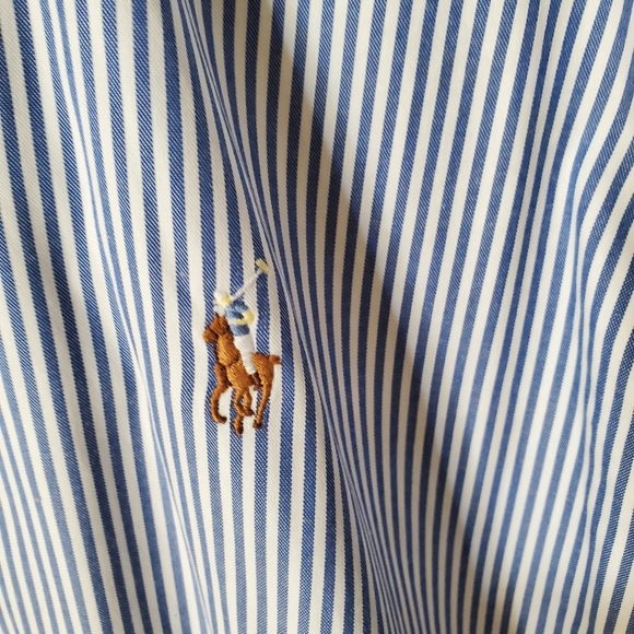Polo Ralph Lauren men's pinstripe button down shirt - Picture 2 of 7